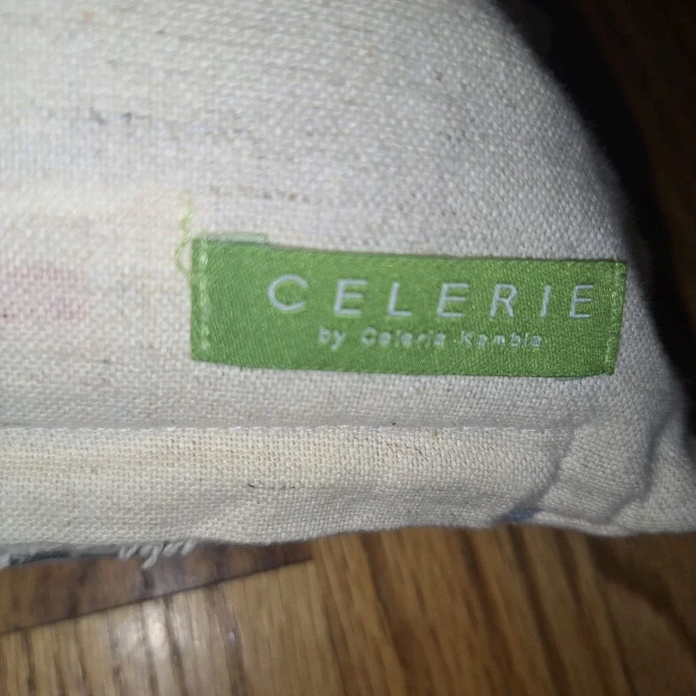 Celerie Kemble Lumbar Throw Pillow  Decor Abstract Boho Neutral 22
